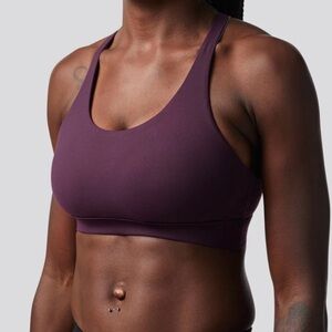 Born Primitive Max Effort Sports Bra XS Plum Purple Crossfit Gym Activewear
